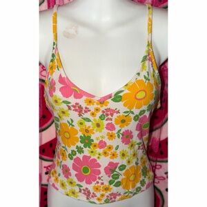 🩷 Forever 21 Colorful Floral Tank Top